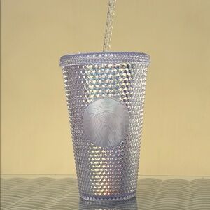 Starbucks Reusable Cold Cup 16 oz Iridescent Bling NWT